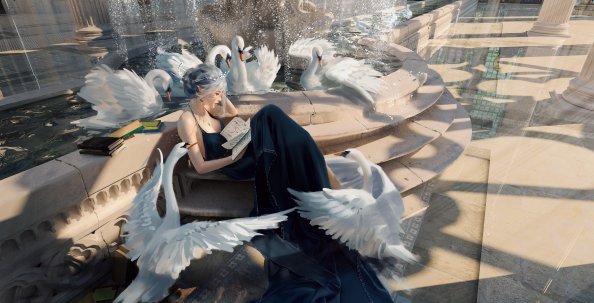 Queen And Swans