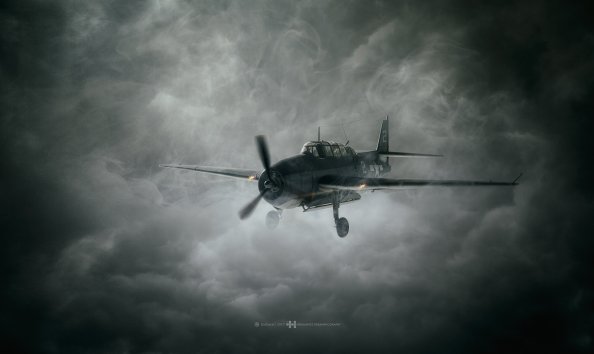 Aircraft Dark Clouds