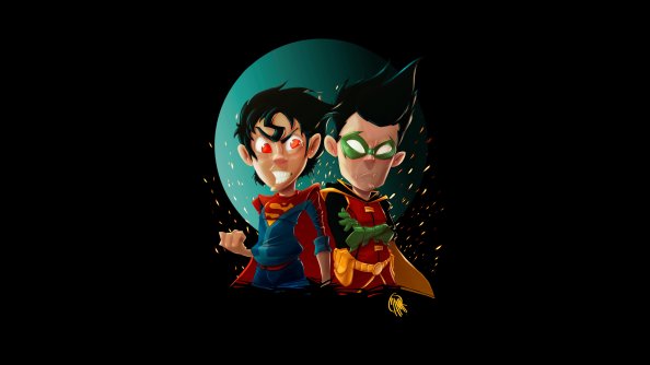 Kid Superman And Robin