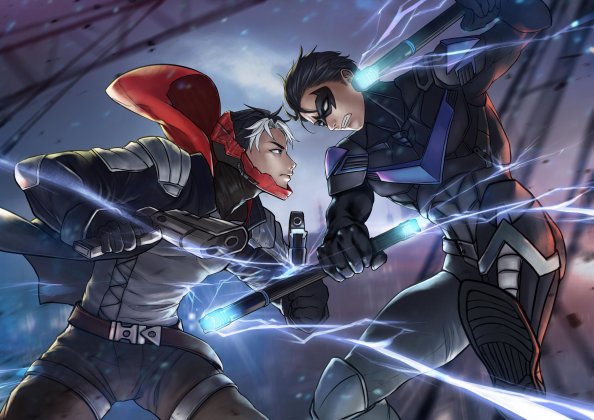 Red Hood VS Nightwing