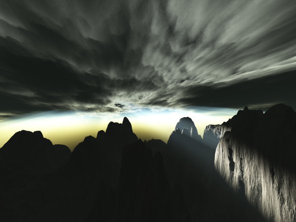 Majestic Nature Storm Rays Sun