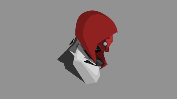 Red Hood 4k Minimalism