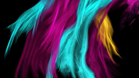 Colorful Feathers Abstract 4k