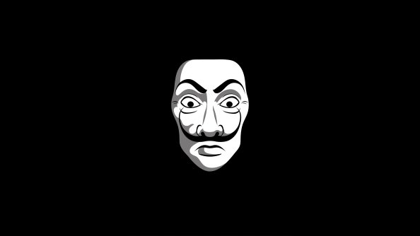 Anonymus Black Dark Minimal 4k