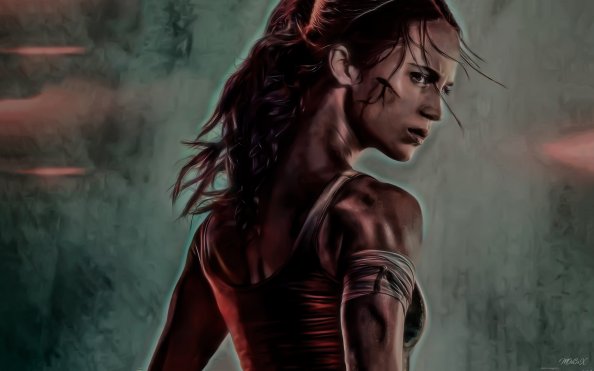 Tomb Raider 2018 Movie Alicia Vikander Artwork