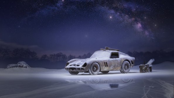 Car Snow 4k