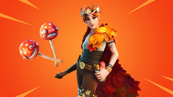 Fornite Autumn Queen Outfit 4k