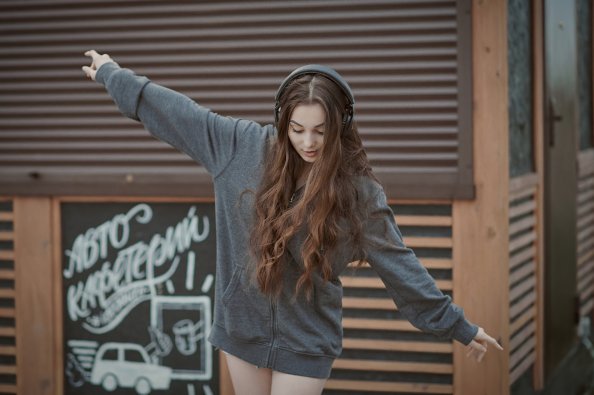 Girl Balancing Walk Sweatshirt