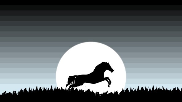 Horse Minimal 4k