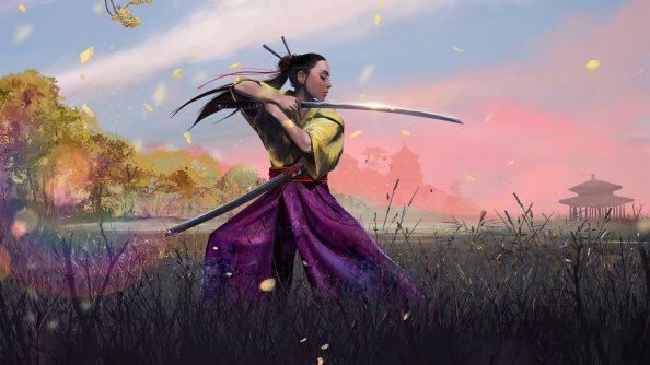 Ninja Girl With Sword