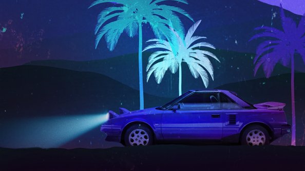 Classic Car Away From Retro City 4k