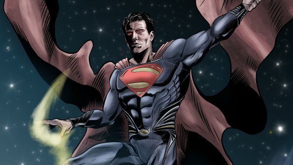 Superman Man Of Steel Digital Art