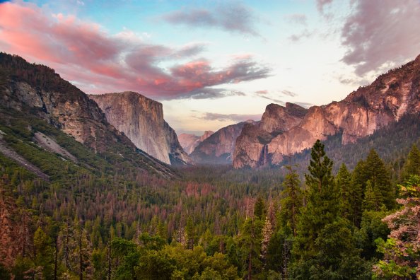 Tunnel View At Dusk Yosemite 5k