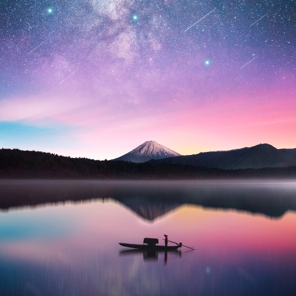 Milky Way Mount Fuji