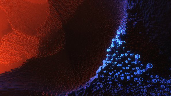 3d Abstract Hexagon Digital Art