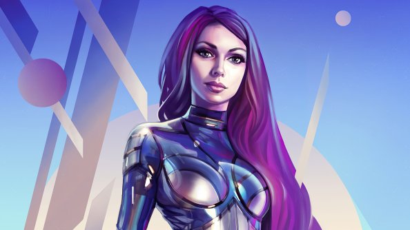 Space Girl Uniform 4k