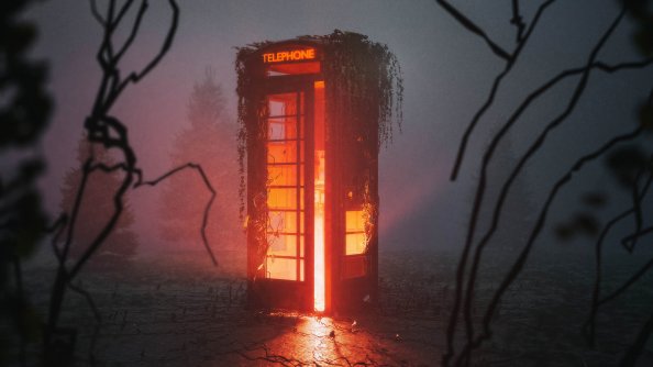Telephone Booth 4k