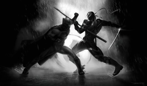 Bruce Vs Deathstroke 4k