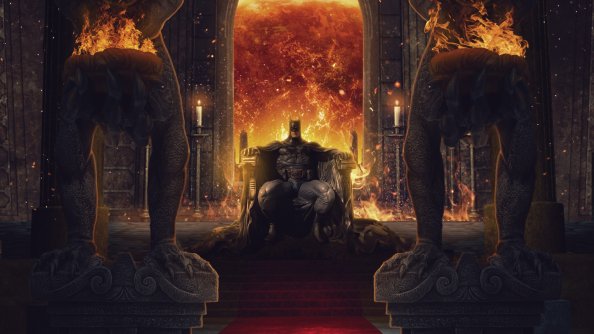 Batman On Throne