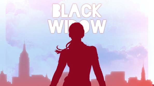 The Black Widow Minimal Art 4k