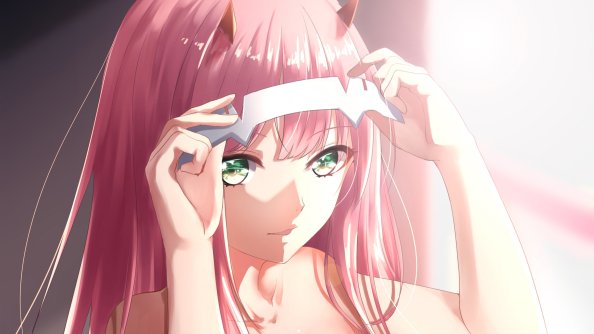 Zero Two Darling In The Franxx Anime 4k