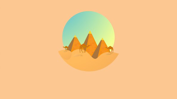 Camel Desert Minimal 4k