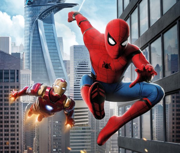 Iron Man Spiderman Homecoming 4k