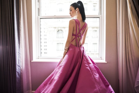 Pink Dress Girl Met Gala