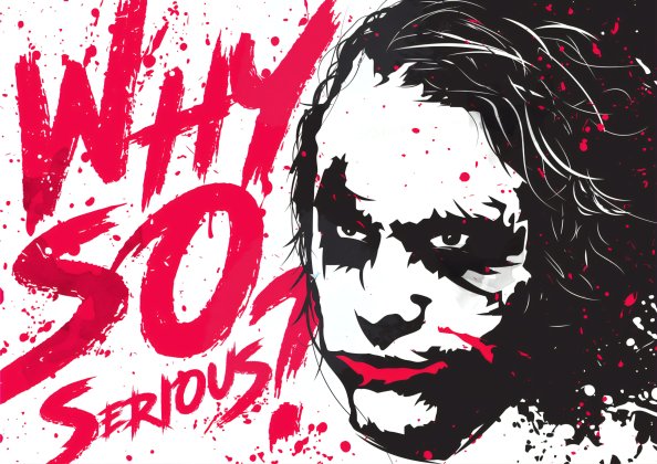 Why So Serious Digital Art 4k