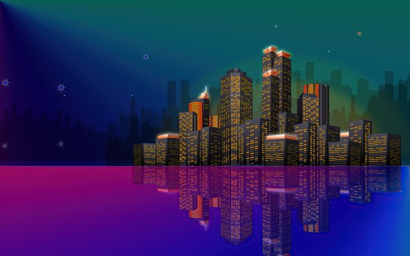 Buildings Minimal 4k