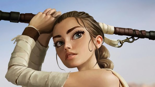Rey Star Wars Digital Art 4k