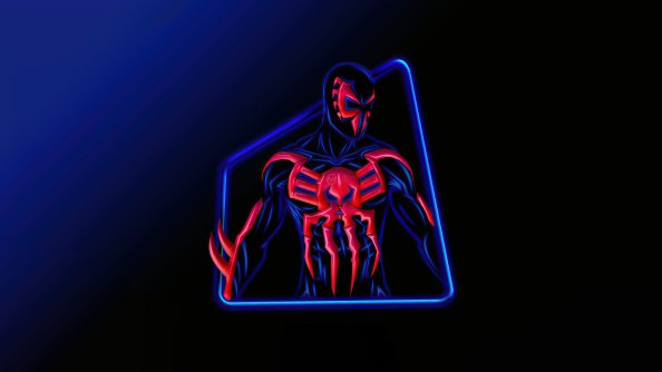Spiderman Red Suit Minimal 4k