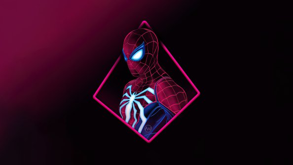 Spiderman Blur Minimal 4k