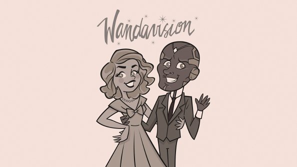 Wanda Vision Sketch Art 4k