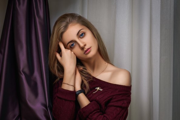 Beautiful Model Looking At Viewer