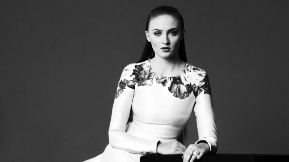 Sophie Turner Monochrome 4k