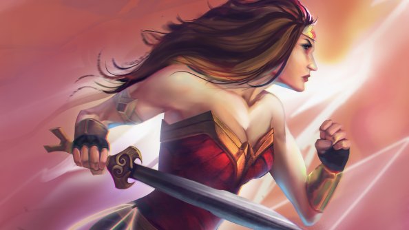 Wonder Woman Paint Art