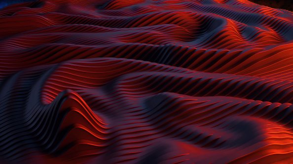 Red Textures Digital Art 5k