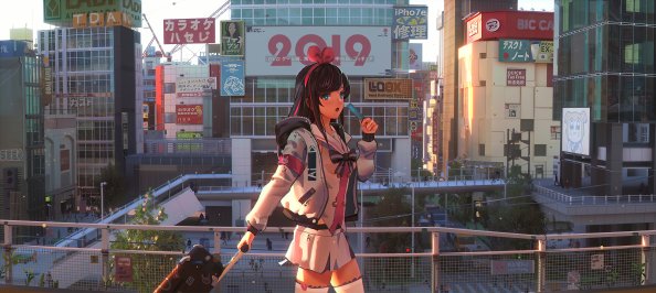 Anime Girl Moving Out 4k
