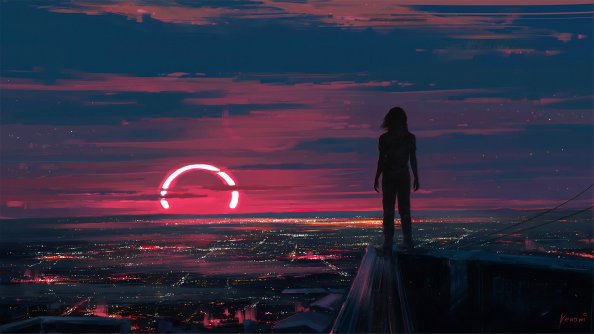 Watching The Sunset 4k