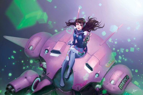 Dva Overwatch Game Artwork