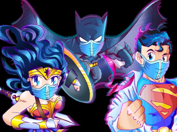 Dc Superhero Wears Masks