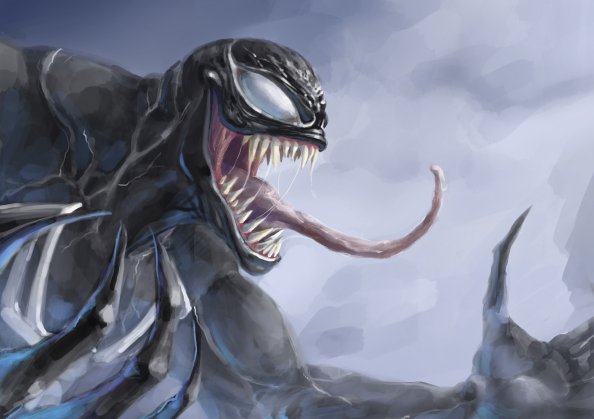 Venom 4k Paint Art