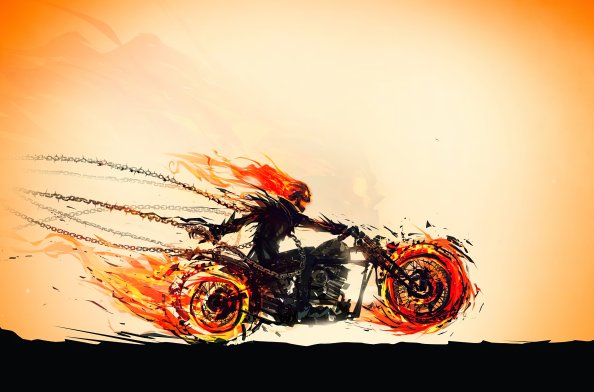 Ghost Rider Hellfire Rider 4k