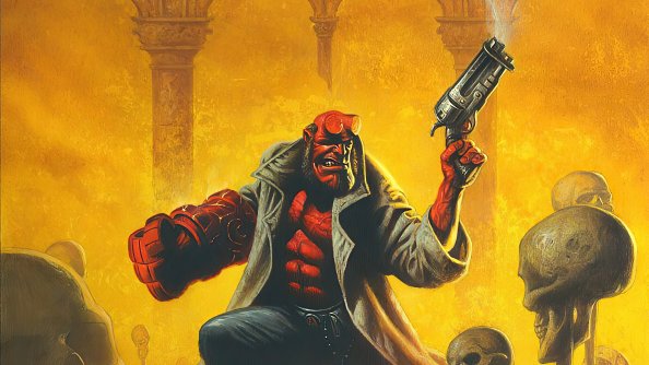 Hellboy Gun Up