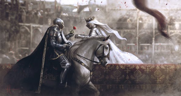 Knight Armor Rose 4k