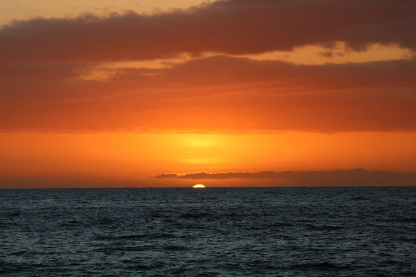 Sunset Hawaii Orange Tropical Ocean Sea Water 5k