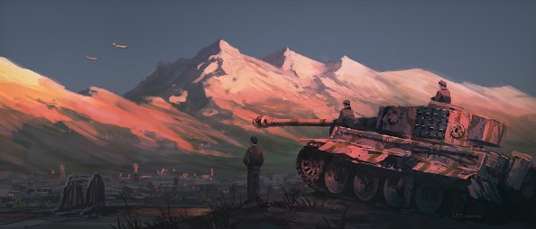 Tiger Tank Artistic