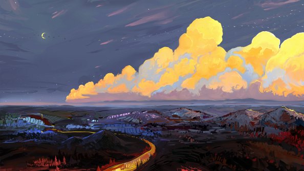 Orange Clouds 5k