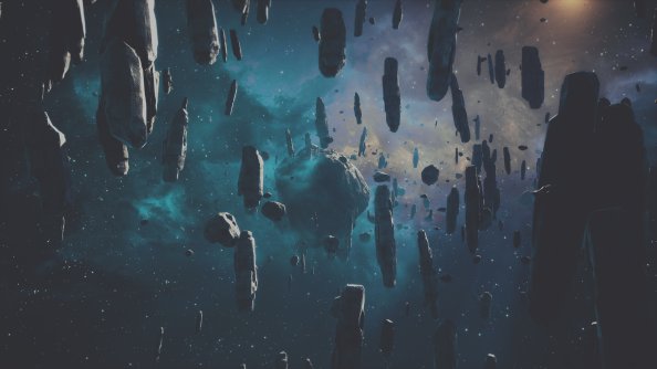Falling Asteroid